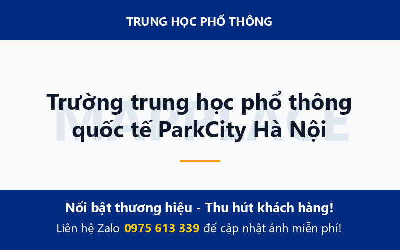 Trường trung học phổ thông quốc tế ParkCity Hà Nội