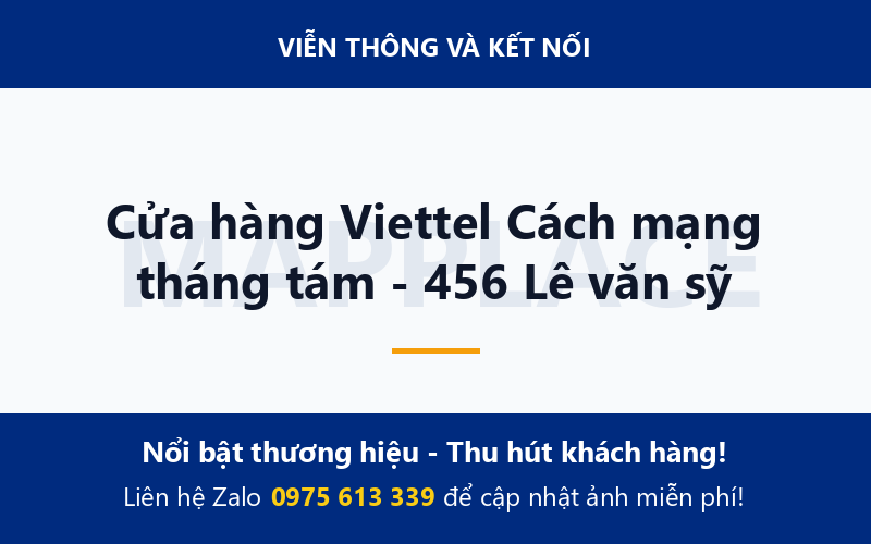 Cửa hàng Viettel Cách mạng tháng tám - 456 Lê văn sỹ
