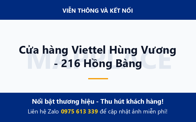 Cửa hàng Viettel Hùng Vương - 216 Hồng Bàng