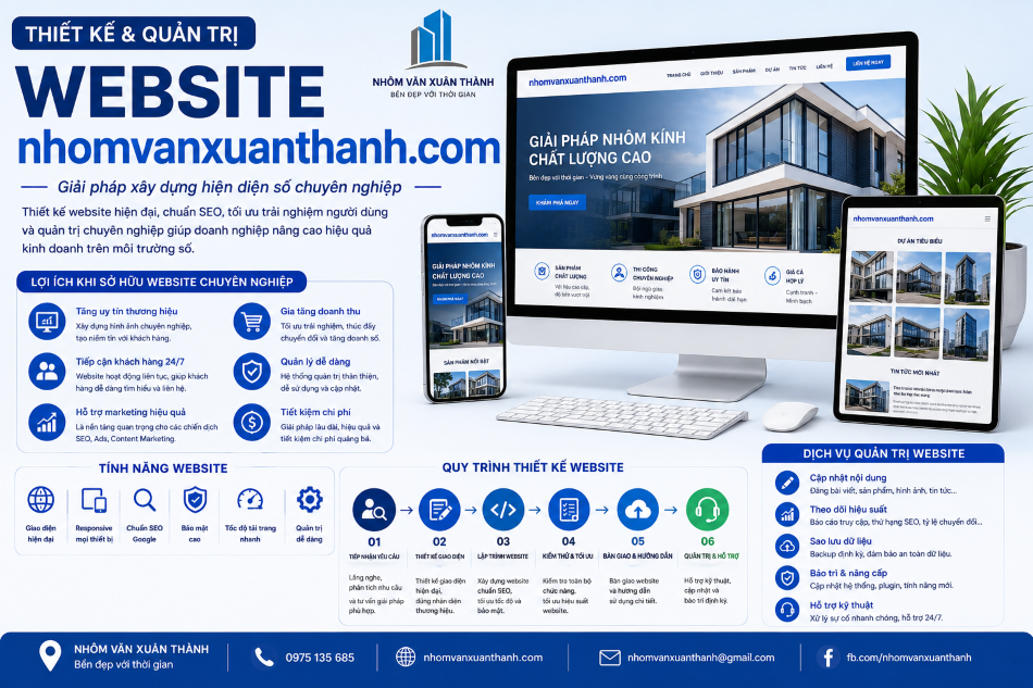 Thiết Kế Và Quản Trị Website nhomvanxuanthanh.com